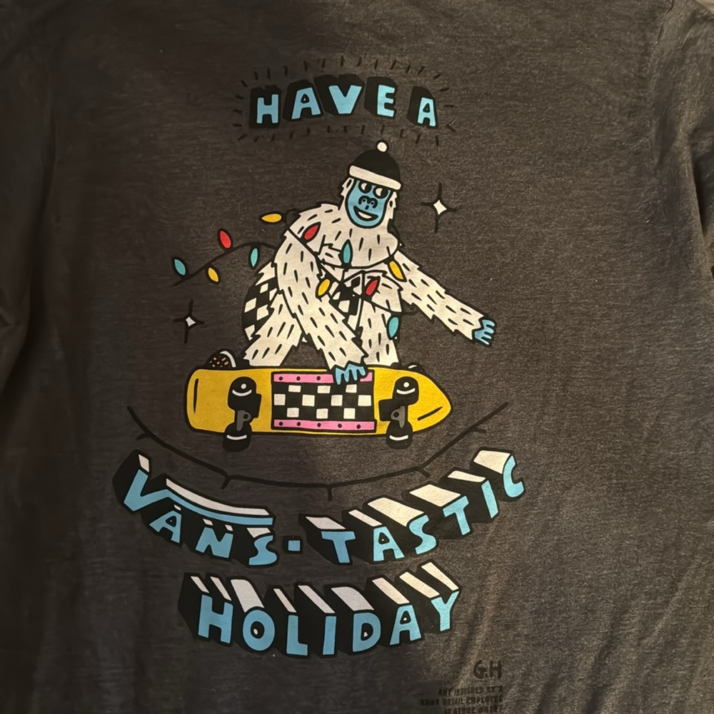 Vans holiday employee shirt
